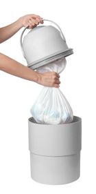 Chicco, kosz na pieluchy, teleskopowy, szary + worki