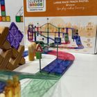 Cleverclixx, Large Race Track Pastel, klocki magnetyczne, 80 elementów