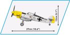 Cobi, Historical Collection WWII, Messerschmitt Bf 109 E-3, klocki, 333 elementy