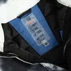 Cool Club, Wodoszczelna kurtka narciarska chłopięca z kapturem, ocieplana, czarno-biała