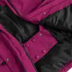 Cool Club, Wodoszczelna kurtka narciarska dziewczęca z kapturem, ocieplana, różowa