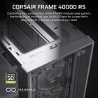 Corsair, obudowa, FRAME 4000D RS, biała, Mid Tower ATX