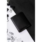 Etui na dokumenty, czarne, skórzane, Rovicky