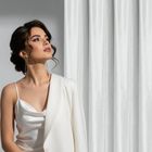 Eurofirany, zasłona gotowa. Cameron, na taśmie, 140-270 cm, biały