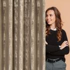 Eurofirany, zasłona gotowa, Ingrid, na taśmie, 140-270 cm, brązowy