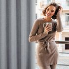 Eurofirany, zasłona gotowa, Jula2, na taśmie, 140-270 cm, ciemnoniebieski