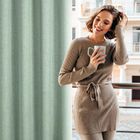 Eurofirany, zasłona gotowa, Jula2, na taśmie, 140-270 cm, ciemnozielony