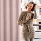 Eurofirany, zasłona gotowa, Jula2, na taśmie, 140-270 cm, pudrowy