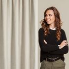 Eurofirany, zasłona gotowa, Vani, na taśmie, 140-270 cm, beżowy