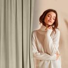 Eurofirany, zasłona zaciemniająca gotowa, Rosa, 140-250 cm, beżowy