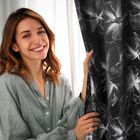 Eurofirany, zasłona zaciemniająca gotowa, stella, 140-250 cm, czarny