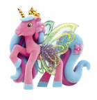 Galupy, Skrzydlate Jednorożce, brokatowa figurka z kryształkiem Swarovskiego, 1 szt.