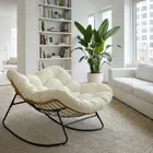 HaloFuture, bujany fotel, kokon skandynawski, XL, beżowy