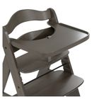 Hauck, Alpha, tacka drewniana, Charcoal