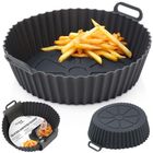 Hit, wkład do frytkownicy air fryer, silikonowy, szary, 20 cm