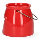 Homla, Lanern, lampion z aniołem, czerwony, 8-8 cm