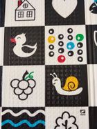 Humbi, mata edukacyjna 2w1 z pianki XPE, alfabet: wersja niemiecka, 120-180 cm