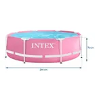 Intex, Basen ogrodowy stelażowy 244-76 cm, 28290