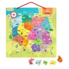 Janod, Mapa Polski, puzzle magnetyczne, 69 magnesów