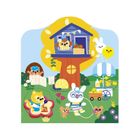 Janod, Ogród, książeczka do wyklejania, z naklejkami