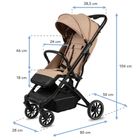 Kidwell, Colmer up, wózek spacerowy, Almond Beige