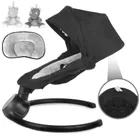 Kidwell, Reve, bujaczek, leżaczek elektryczny, 2w1, czarno-srebrny