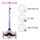 Kidwell, Uno, hulajnoga 3-kołowa LED, balansowa, stars