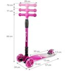 Kidwell, Vento, hulajnoga 3-kołowa, balansowa, różowa