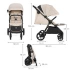 Kinderkraft, Bizuu, Mitzy, wózek spacerowy, Dune Whisper