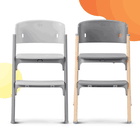 Kinderkraft, Igee, krzesełko do karmienia, Wood + bujaczek Calmee Grey