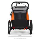 Kinderkraft, Nava, przyczepka rowerowa, wózek, sunny orange