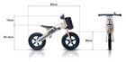 Kinderkraft, Runner, rowerek biegowy z akcesoriami, motocykl, biało-granatowy