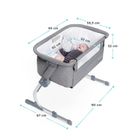 Kinderkraft, Uno Up, łóżeczko dostawne, Grey Melange