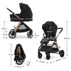 Kinderkraft, Vesto 2, wózek wielofunkcyjny 2w1, black