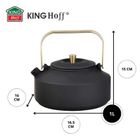 Kinghoff, zaparzacz żeliwny imbryk z filtrem, 1l