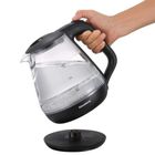 Klausberg, czajnik elektryczny, szklany, LED, 1,2l, KB-9003