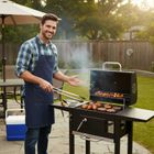 Klausberg, grill węglowy na kółkach z półkami, kb-9034