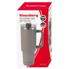 Klausberg, kubek termiczny, z rączką i słomką, stalowy, 1100 ml, kb-7943