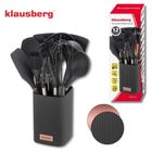 Klausberg, zestaw 12 silikonowych przyborów kuchennych w stojaku, kb-9011