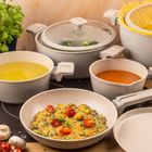 Klausberg, zestaw garnków marmurkowych, 12 elementów, kb-7967