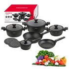 Klausberg, zestaw garnków marmurkowych, 12 elementów, kb-7968