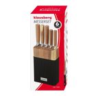 Klausberg, zestaw noży w bloku akacjowym, kb-7981