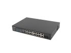 Lanberg, switch, RACK 19" 16X 100MB POE+/2X COMBO GIGABIT, 250W, NIEZARZĄDZALNY, RSFE-16P-2C-250