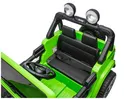 Lean Cars, Jeep Rubicon, pojazd na akumulator 4-4, DK-JWR556 4-200W 24V, zielony