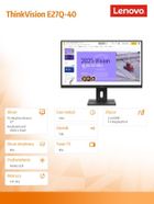 Lenovo, ThinkVision E27Q-40, monitor, 27", 64BDGAT4EU