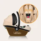 Lionelo, Astrid, fotelik samochodowy z bazą, i-Size, Beige Sand, 40-87 cm