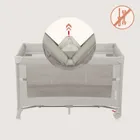 Lionelo, Ellen, łóżeczko turystyczne z funkcją dostawki, 3w1, beige