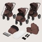 Lionelo, Freya, wózek wielofunkcyjny, składana gondola, 2w1, brown chocolate