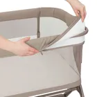 Lionelo, Leonie Plus, łóżeczko dostawne, Beige Taupe