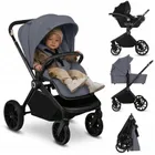 Lionelo, Mika Plus, wózek wielofunkcyjny, 3w1, Grey Stone